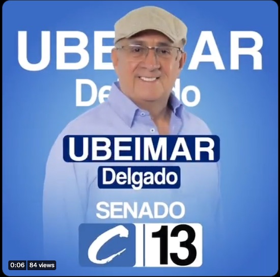 Ubeimar Delgado al Senado