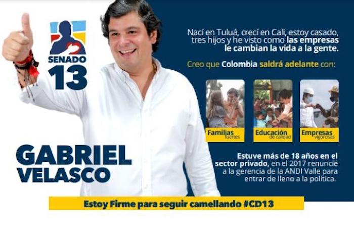 Gabriel Velasco al Senado, un defensor de Colombia, el Valle y Cali