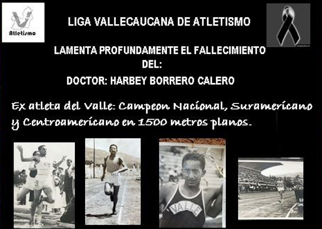 Ejemplar vida deportiva, vallecaucano Harvey Borrero C.