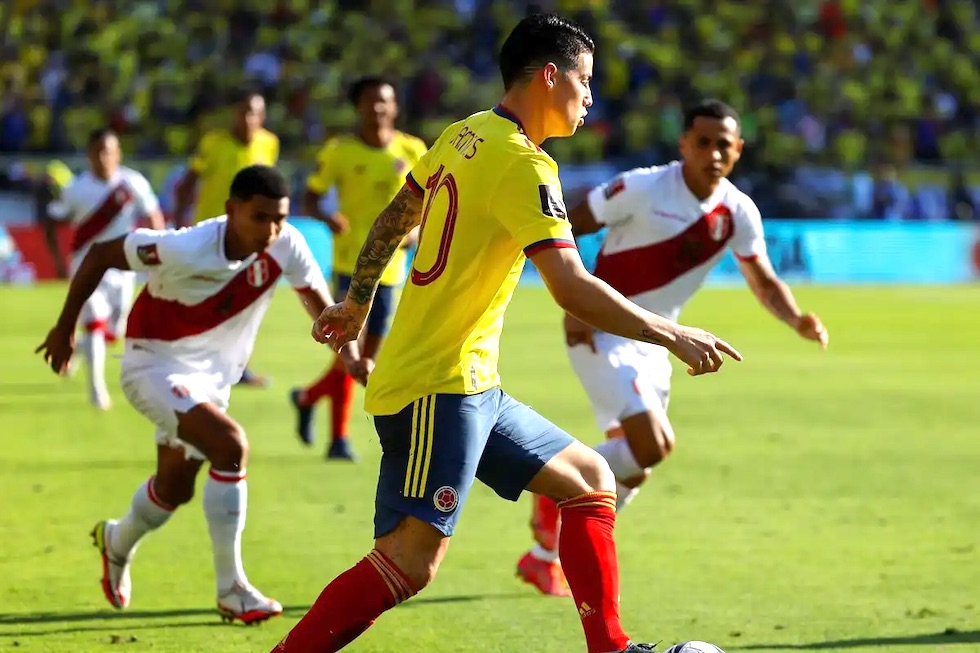 Colombia perdió con Perú 0 a 1