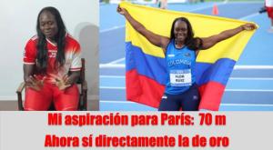 Voy por el oro olímpico, 70 mts: Flor Denis Ruiz