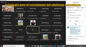 campamento virtual de atletas pre seleccionados al Campeonato Mundial de atletismo