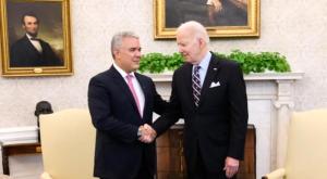 Presidente Iván Duque y su homólogo Joe Biden en su visita a Estados Unidos