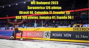 Suramérica en Budapest 2023 Vs Jamaica