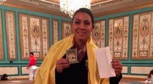 Stella Urango medalla de oro en el US Open de Karate