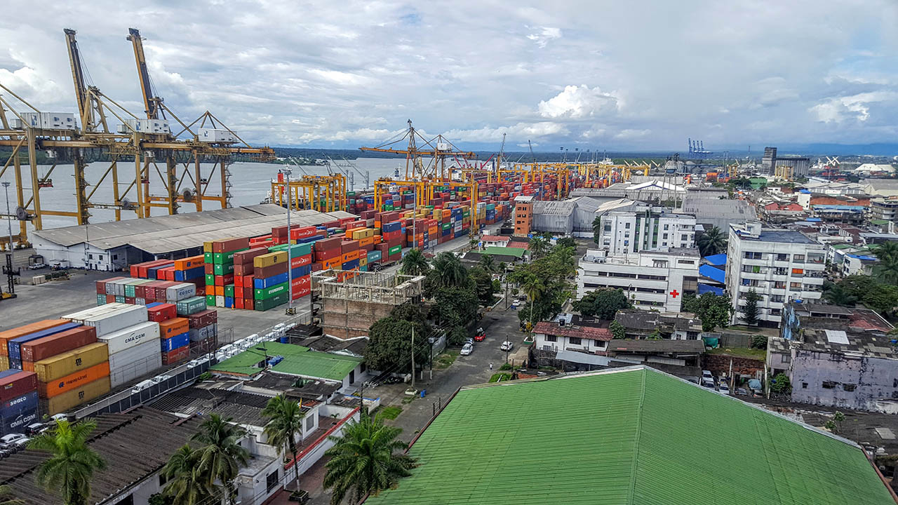 Fotografía panorámica  Puerto de Buenaventura
