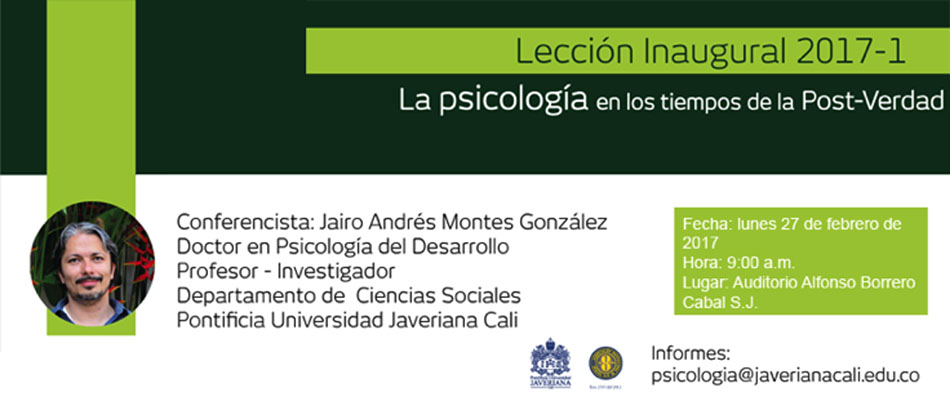 Conferencia La psicología en tiempos de la post-verdad