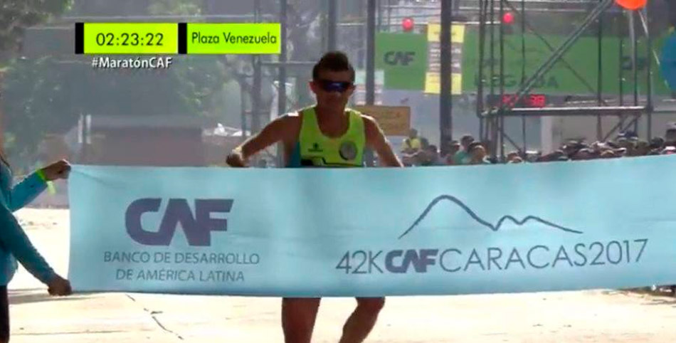 José David Cardona ganó la Maratón de Caracas