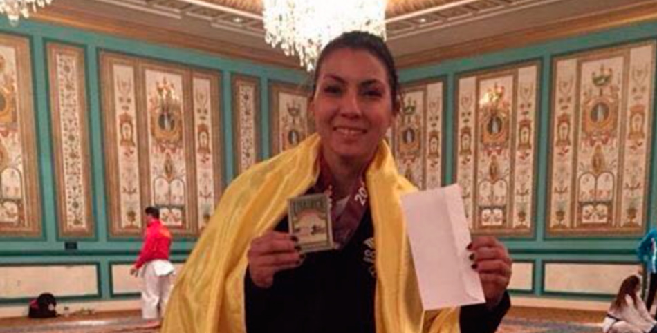 Stella Urango medalla de oro en el US Open de Karate