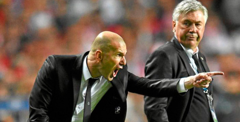Carlo Ancelotti habla sobre Zinedine Zidane antes del partido del próximo miercoles