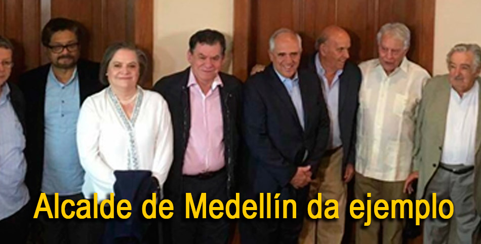 Alcalde de Medellín da ejemplo