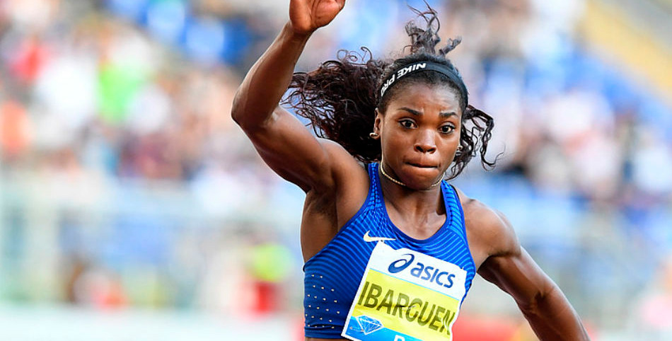 Caterine Ibargüen, segunda en la Liga Diamante