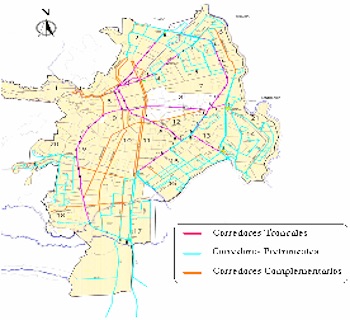 Mapa SITM MIO de Santiago de Cali