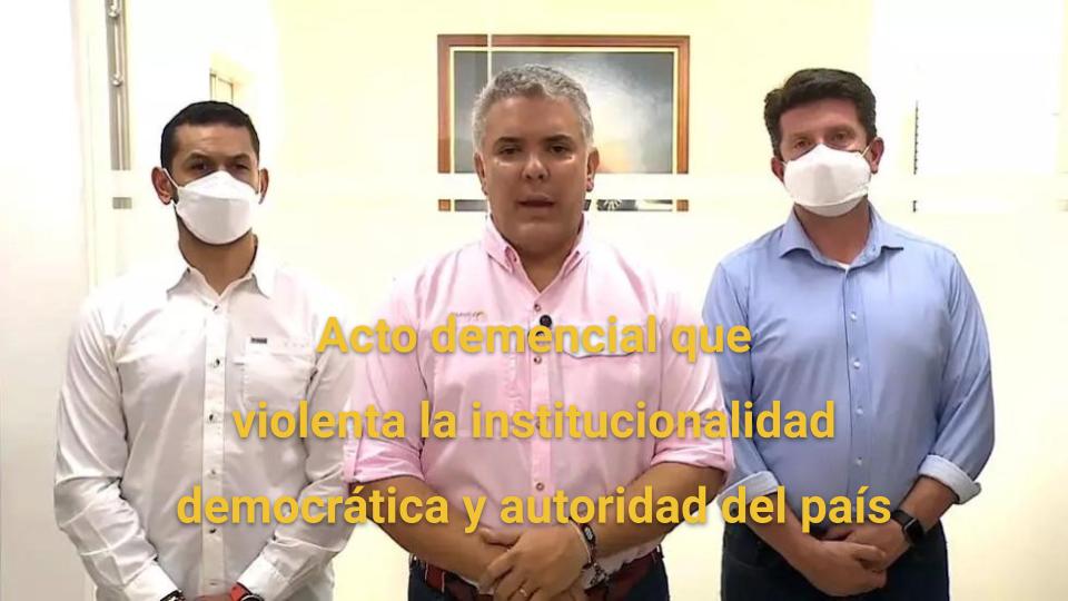Duque, estamos contigo