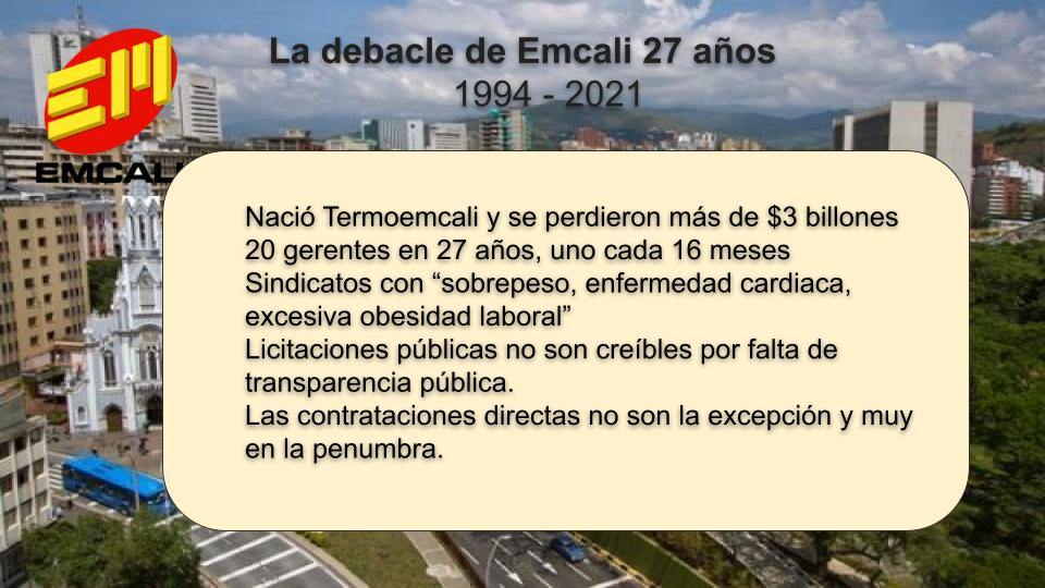 Emcali 90 años, última oportunidad