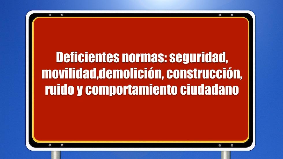 Ciudad, normas y control