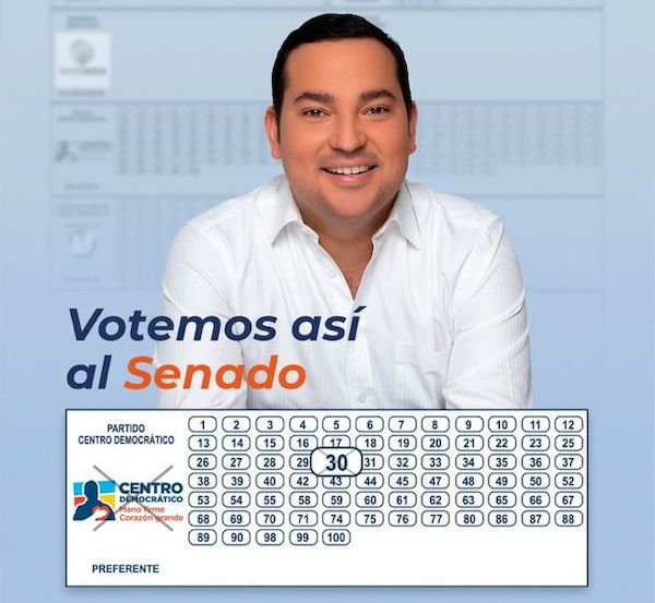 Juan Manuel Daza al Senado de la República