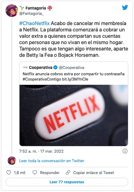 Comentarios de los usuarios Netflix
