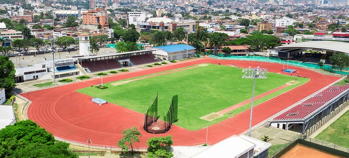 El estadio de atletismo Pedro Grajales