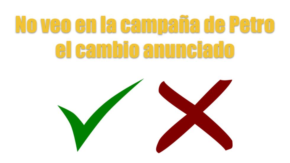 ¿Cuál cambio? ¡Mamola!
