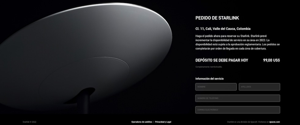 Starlink, internet satelital en Colombia