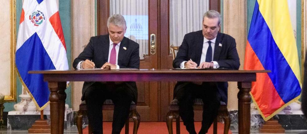 Presidentes Iván Duque y Luis Abinader